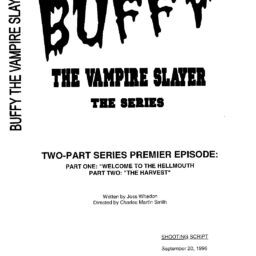 Buffy the Vampire Slayer - Pilot