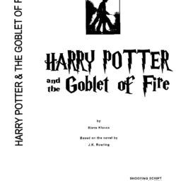 Harry Potter & the Goblet of Fire