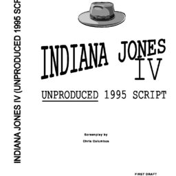 Indiana Jones IV (Unproduced)