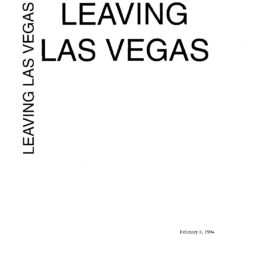 Leaving Las Vegas