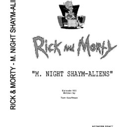 Rick and Morty - MNight Shaym - Aliens